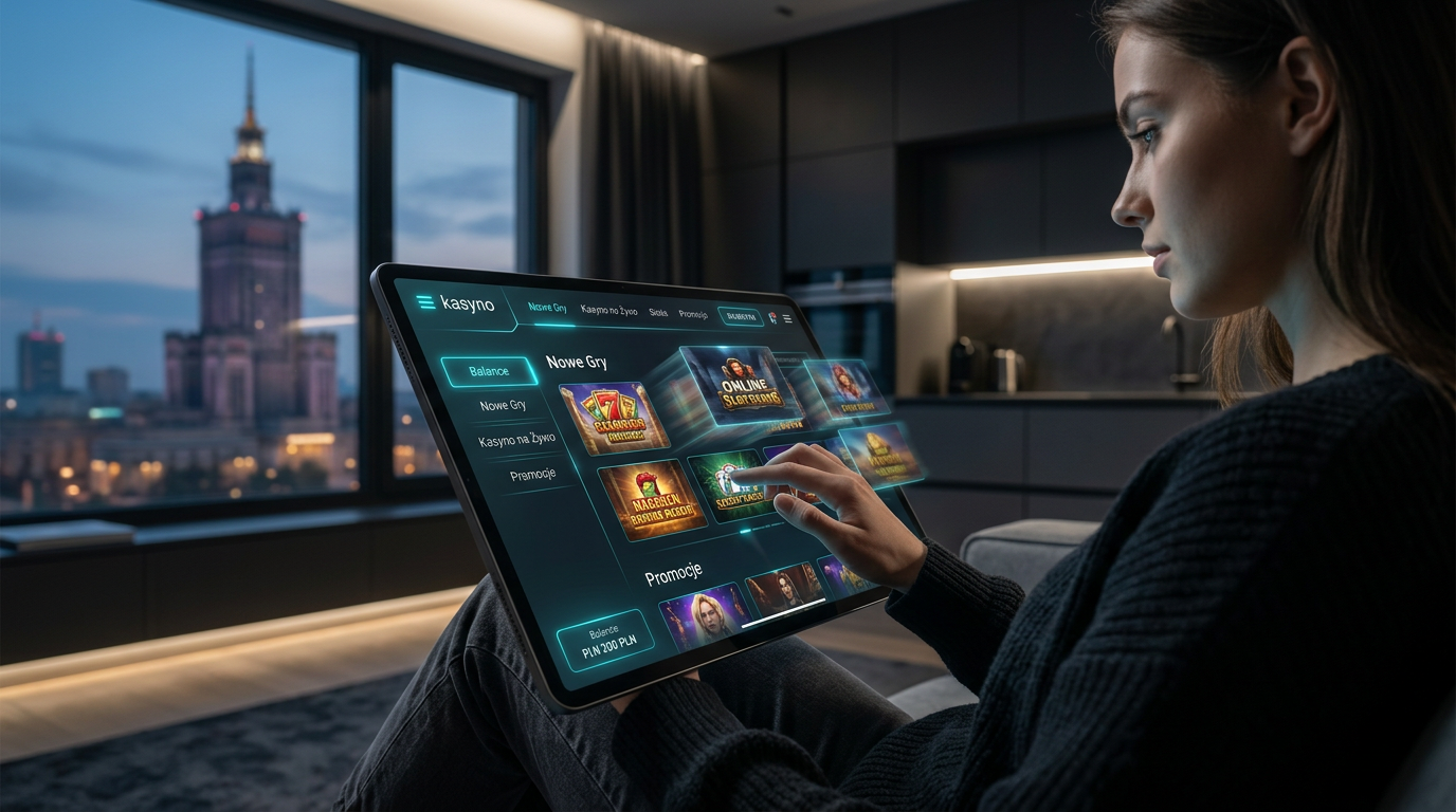 Nowoczesne lobby kasyna online 2026 z technologią holograficzną