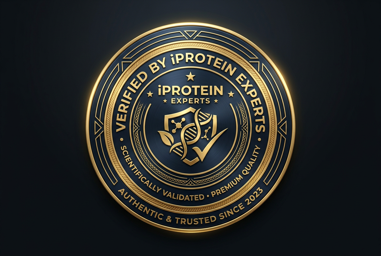 Pieczęć weryfikacyjna ekspertów iProtein potwierdzająca bezpieczeństwo kasyna